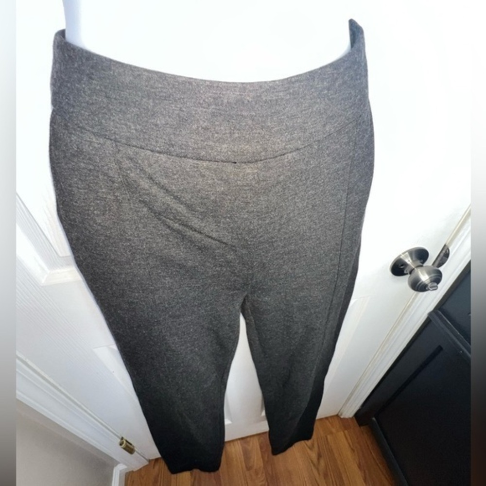 Cabi Womens 2 Audrey Dress Pant Dark Gray Ponte Stretch Legging Side Zip XS #967